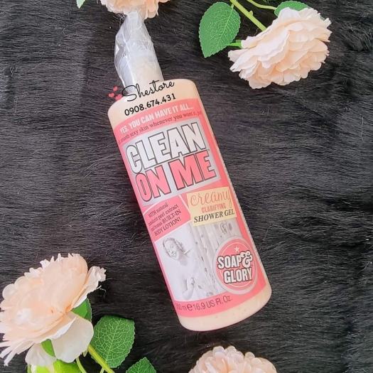 💦💦💦Sữa tắm Soap & Glory Clean On Me Shower Gel 500ml💦💦💦 Sữa tắm