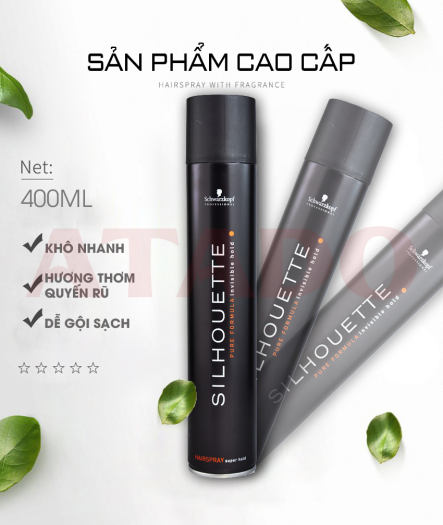 Gôm keo xịt tóc SILHOUETTE 320ml tạo kiểu giữ nếp cho tóc HÀNG CHÍNH HÃNG    Shopee Việt Nam