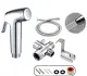 Vòi xịt vệ sinh hợp kim cao cấp, đế cài vào thành bồn cầu - không khoan lỗ. 