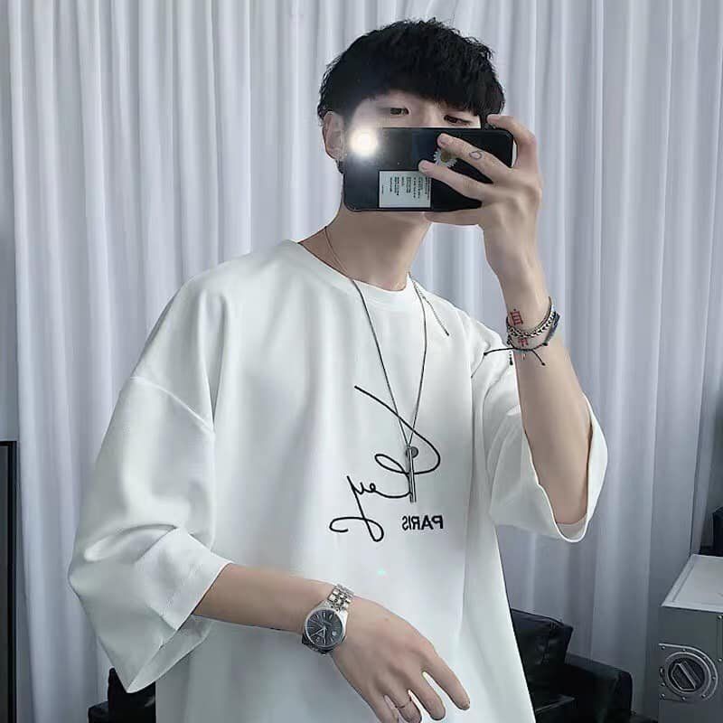 Áo phông oversize paris,jacklane , áo cộc tay unisex jack lane