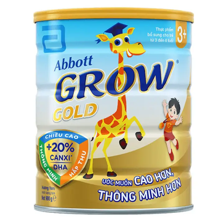 Sữa bột Abbott Grow Gold 3+ 900g (Cho trẻ từ 3 - 6 tuổi)
