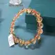 Vòng tay đá Thạch Anh Vàng Citrine thiên nhiên size 10 li hợp mệnh Thổ Kim hoặc Hỏa | Hoa Minh Gem. 