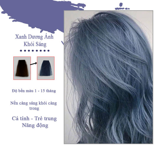 Để có được bộ tóc xanh khói đẹp như mơ, bạn không thể bỏ qua thuốc nhuộm tóc màu xanh khói chất lượng. Với sự kết hợp hoàn hảo giữa các thành phần chăm sóc tóc và màu sắc tuyệt đẹp, bạn sẵn sàng để biến đổi vẻ ngoài và thể hiện phong cách của mình chưa?