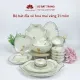 Bộ bát đĩa cao cấp Bát Tràng set 11, 16, 21 sản phẩm - Họa tiết hoa mai vàng. 