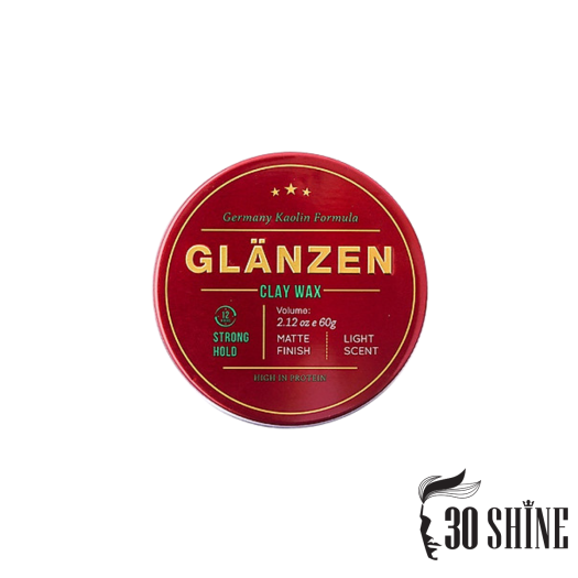 Sáp vuốt tóc nam Glanzen 30Shine phân phối chính hãng 60g tạo kiểu cực chất  không