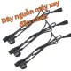 Dây nguồn máy xay đậu nành, 02 nguồn ra 03 chấu và 04 chấu. 
