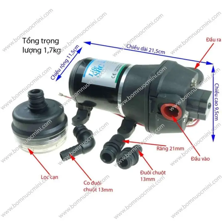 Bơm Áp Lực FL-35 12V 12,5L/P