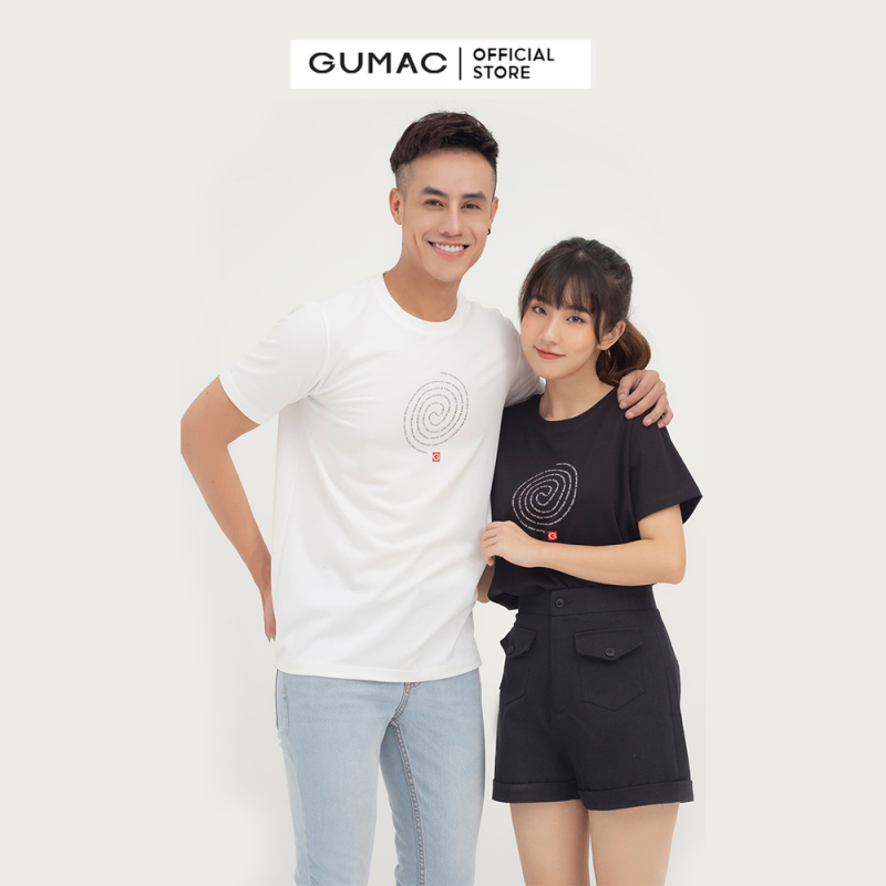 [26.11 GIẢM 80K ĐƠN 800K]Áo thun nữ in vân tay mẫu mới GUMAC ATB824
