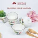Bộ bát ăn cơm vẽ sen chuồn sứ Bát Tràng đẹp - Bộ 10 và 6 bát. 