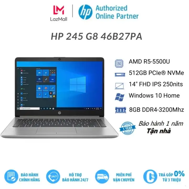Laptop HP 245 G8 46B27PA