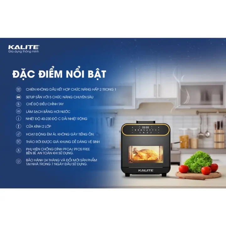 NỒI CHIÊN HƠI NƯỚC KALITE STEAM PRO