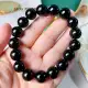 Vòng tay phong thủy đá Mã Não đen onyx size 12 li phù hợp phong thủy mệnh Thủy Mộc | Hoa Minh Gem. 