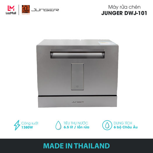  Máy rửa chén Junger DWJ-101 - Công suất 1380W | Bảo hành 2 năm chính hãng | MADE IN THAILAND 