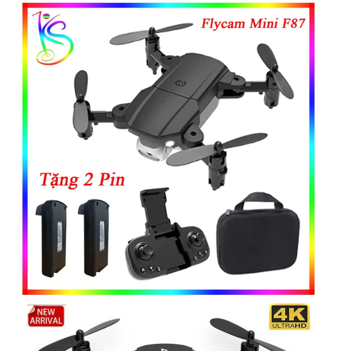 Máy bay điều khiển từ xa 4 cánh, drone mini, flycam camera F87, ply cam,  flaycam, fly cam, laycam, playcam, phờ lai cam, p lay cam, live cam, like  cam, falycam