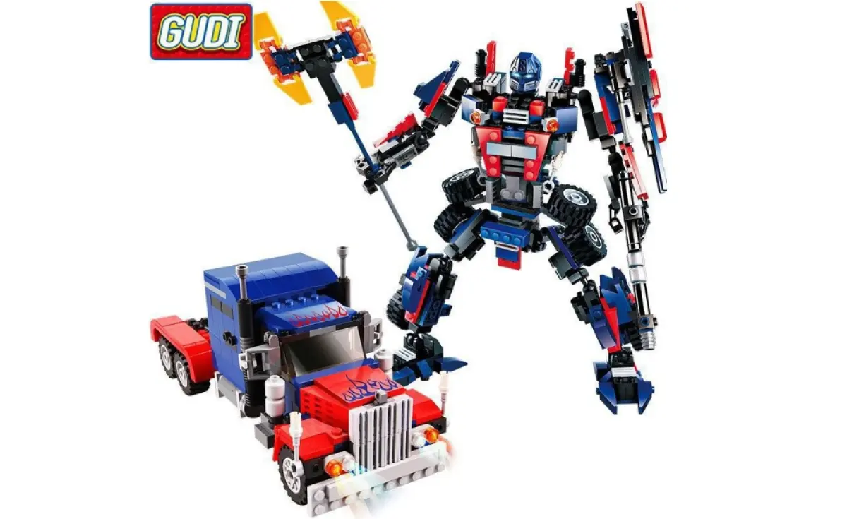 Đồ Chơi Lắp Ráp Kiểu LEGO Robot Biến Hình Optimus Prime Transformers 377  Mảnh Ghép