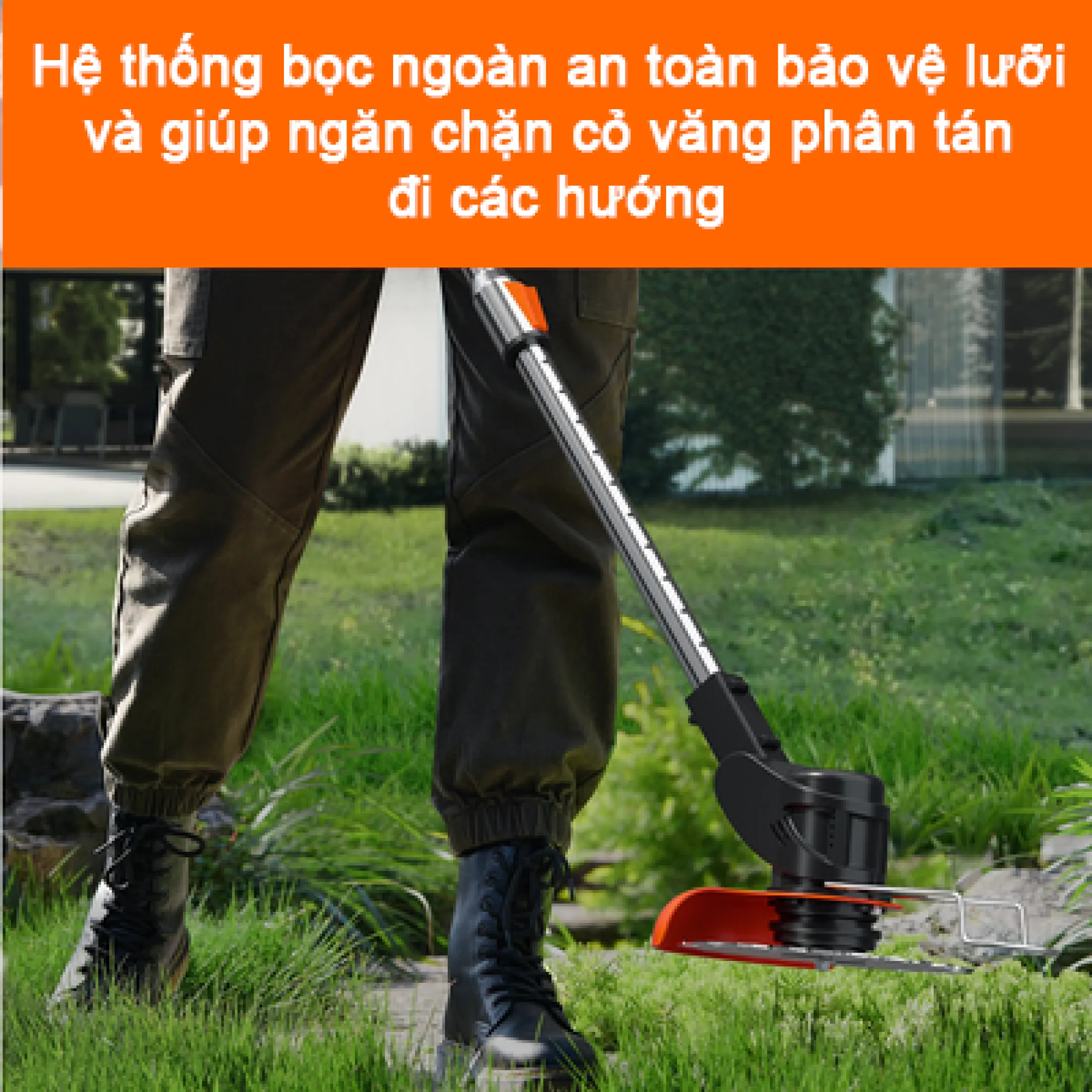 Máy cắt cỏ pin chính hãng LAPUSEN