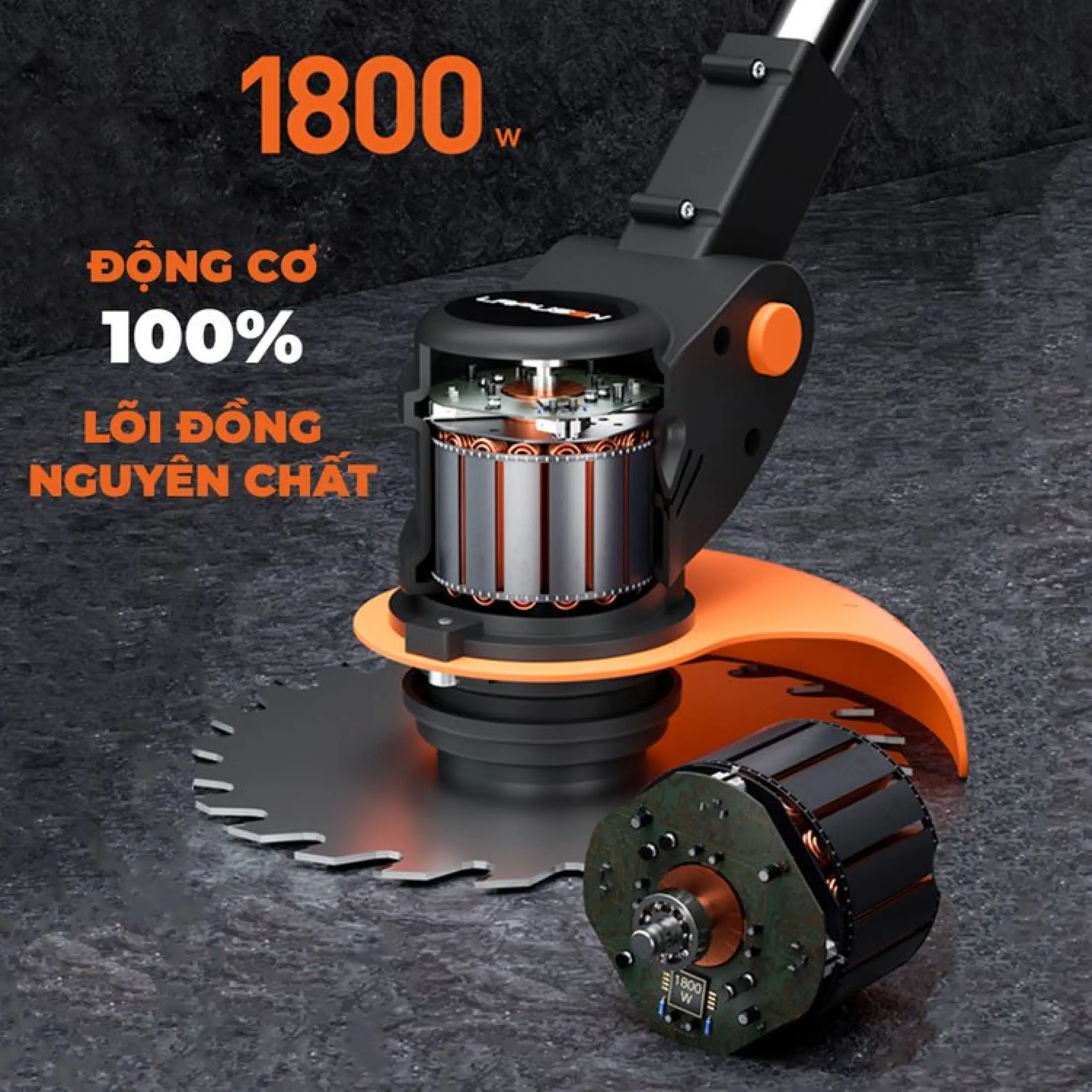 Máy cắt cỏ pin chính hãng LAPUSEN
